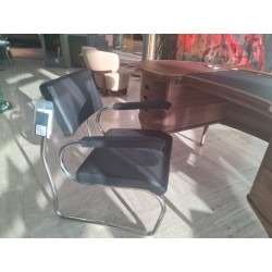 SANT'ELIA LEATHER ARMCHAIR CAT95 BLACK от Zanotta SPA