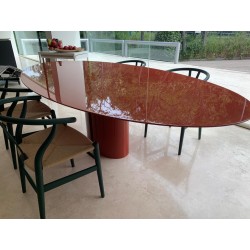 NVL TABLE OVALIERE 130X250 ROUGE CORAL par MDF Italia