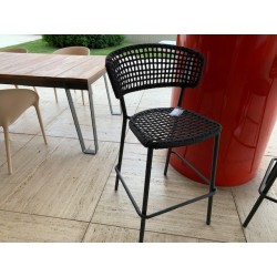 MOON ALU BAR GRAFITE STOOL von Talenti