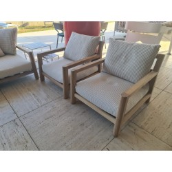 PABLO POLTRONA PBL80 TEAK NAT+TESS di B & B Italia