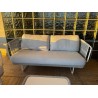 SOFA 2P MOD.BABYLON INTRECCIO WHITE by Varaschin