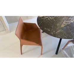 CHAISE SEATTLE C/BR LEGS/RIV CUOIO INV par Poliform