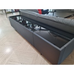 ALFIERI 8 STRIPED MOTHER, 2 DOORS, BLACK by ALBEDO