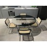 토넬리 디자인의 유니티 테이블 D.130 H.74 FUME' GAMB.CROM
