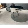 UNITY TABLE D.130 H.74 FUME' GAMB.CROM by Tonelli Design