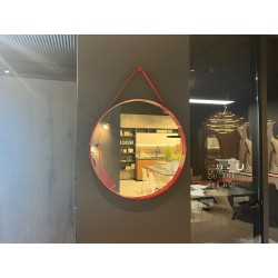 MIROIR À STRAPES N.2 D.70 ROUGE par Hay