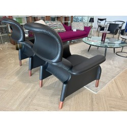 SANLUCA LEATHER ARMCHAIR SC 20 INK von Poltrona Frau