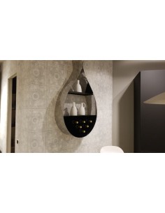 LIBRARY DROP INOX LUCIDO/NERO OPACO by Cattelan