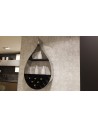 LIBRARY DROP INOX LUCIDO/NERO OPACO by Cattelan