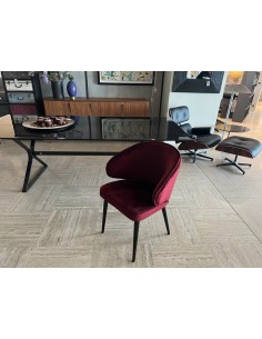 SEDIA GIULIA BASE LEGNO 227 ROVERE MOKA di Linea Sedia