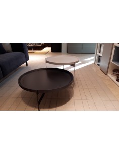 TABLE ABACO Ø60 H 45 NEBBIA OPACO de Pianca