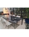 HOMEY TABLE 292X110 BLACK MARQUINA LUC. 