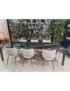 HOMEY TABLE 292X110 BLACK MARQUINA LUC. 