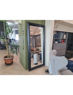 DOUBLE MIRROR 96X209 BLACK by ALBEDO