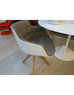 플로우 체어 오크 다리 F052188 by MDF 이탈리아