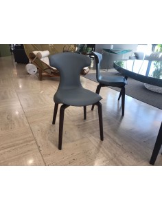 Chaise MONTERA SC STEEL BLUE de Poltrona Frau