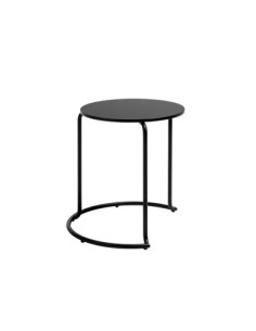 Tavolino/Sgabello 606 d.40 h.45 Black di ARTEK