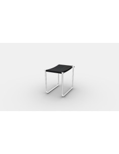 가죽 시트가 있는 타부레 크롬 의자 by Cassina