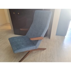 ARMCHAIR 659 HIGH BACK CHAIR BRACKET WALNUT от Cassina Cassina Кресло-пуф