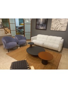 Fauteuil mod.Botanic rev.velours lagoon de Natuzzi
