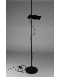 Duna Black Halo Floor Lamp by Nemo