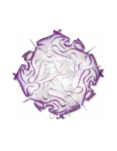 Lámpara de techo Clizia Veli lila d.40 de Slamp