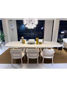 TABLE TOBI ISHI RECT. B.CHALK SATIN-FINISH by B & B Italia