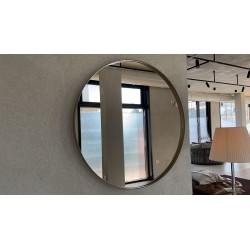 REN Ø75 CUOIO/WALNUT CANALETTO MIRROR par Poltrona Frau
