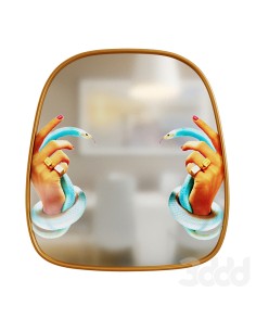 Зеркало из туалетной бумаги...