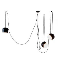 조준 작은 검은색 다중 로제트 by Flos