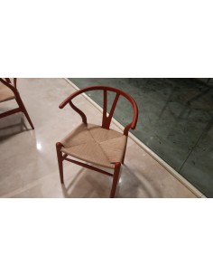 CHAISE À OREILLES ROUGE de...