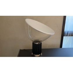 LAMP. TABLE TACCIA BLACK GLASS by Flos