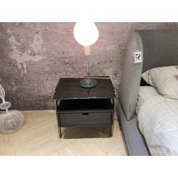 BEDSIDE TABLE EROS BIF. SAHARA NOIR by Misura Emme