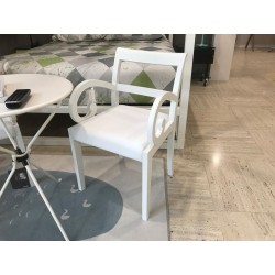 가보 의자 화이트 가죽 9016 by Porada