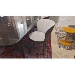 SILLA BICOLORE ODE BULLET Y PERLA by Giorgetti