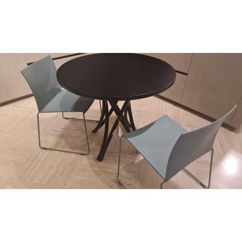 REHBEINTISCH TABLE Ø90 STAINED BEECH by Thonet