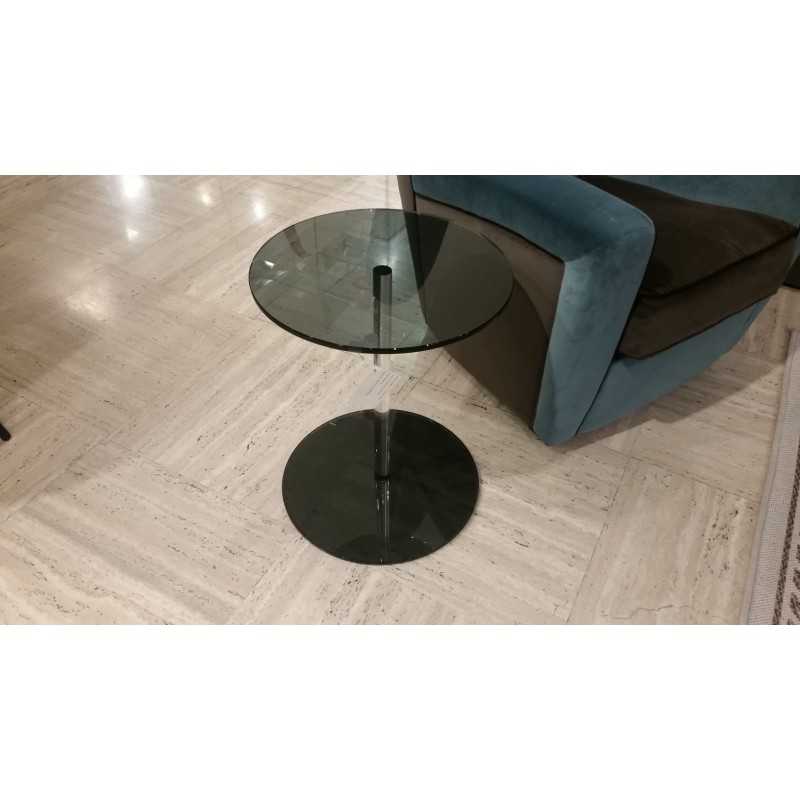 LENS coffee table D40 H50 smoked by Tonelli Design srl