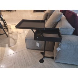 BLACK STAINED OAK COMFORTABLE TABLE by Karakter