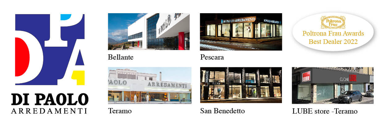 Di Paolo Trade sede di Teramo, Bellante, San Benedetto Del Tronto, Pescara. Luxury Interior Brands